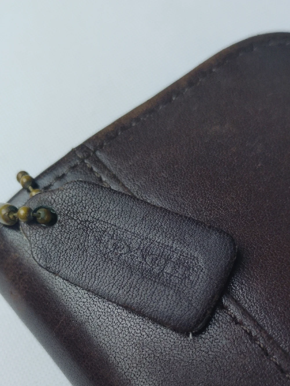 Coach Vintage Brown Leather Zip Wallet. - Picture 11 of 15